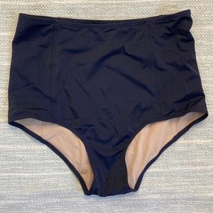 Kortni Jeane High-Waisted Bottom Navy Blue